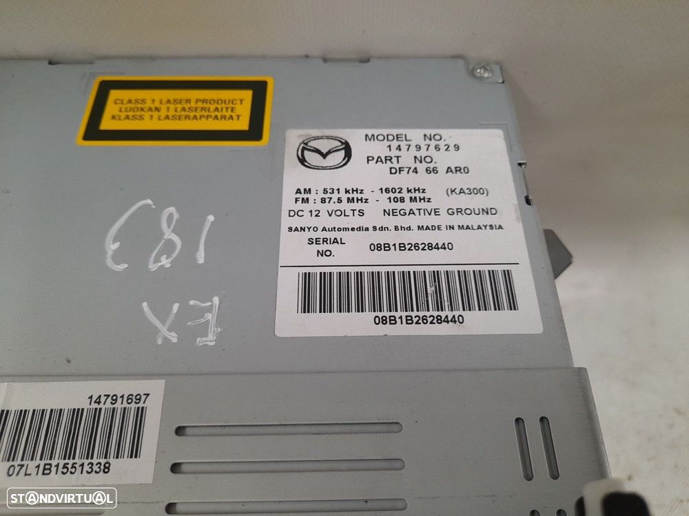 Rádio / auto-rádio MAZDA 2 (DE) - 2