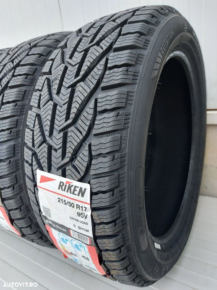215/50 R17, 95V, RIKEN Snow [By Michelin], Anvelope de iarna M+S - 4