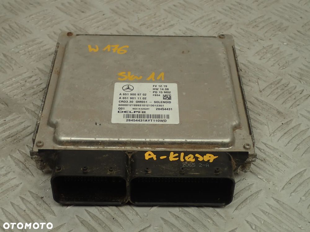 MODUŁ STEROWNIK MERCEDES A-KLASA W176 A6519009702 - 1