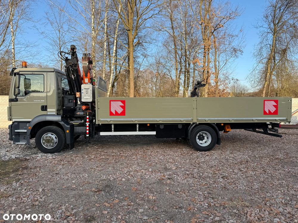 MAN TGS TGL * 4x2* *TGM 15.250 + DŻWIG KRAN HDS ATLAS 96.3E  WYSÓW 10,2m* Kran* Sterowanie Radiowe* ROTATOR* Widły do PALET* + Skrzynia 6.5m* 111000km - JAK NOWY* z NIEMIEC - 23