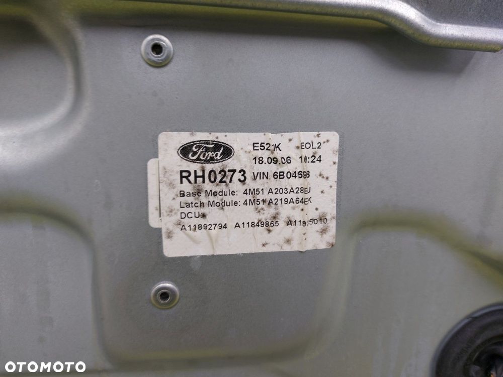 Drzwi przednie prawe przód FORD FOCUS MK2 2004-2007 Moondust Silver SREBRNE - 8