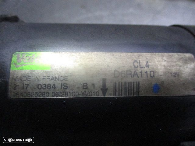 Motor De Arranque D6RA110   9640825280    PEUGEOT EXPERT 2008 1.6HDI PEUGEOT 207 2007 1.6HDI 90CV 0P PEUGEOT 307 BREACK 2003 1.4HDI 68CV 0P PEUGEOT BIPPER 2008 1.4HDI 68CV 4P BRANCO 206 VAN 2006 1.4HDI 70CV 3P BRANCO PEUGEOT 207 2006 1.4HDI 70CV 5P PRETO PEUGEOT 307 2003 1.4HDI 70CV 3P AZUL - 5