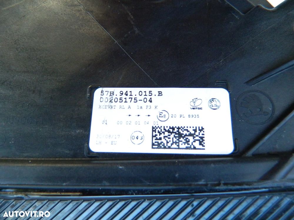 Far stanga FULL LED Skoda Karoq model 2017 2018 2019 2020 cod 57B941015B - 4