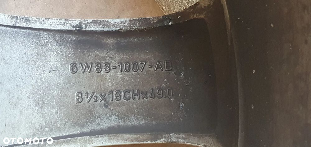 Alufelgi felgi aluminiowe alusy 5x108 8,5J 18 ET49 Jaguar XF X250 6W83-1007-AB - 8