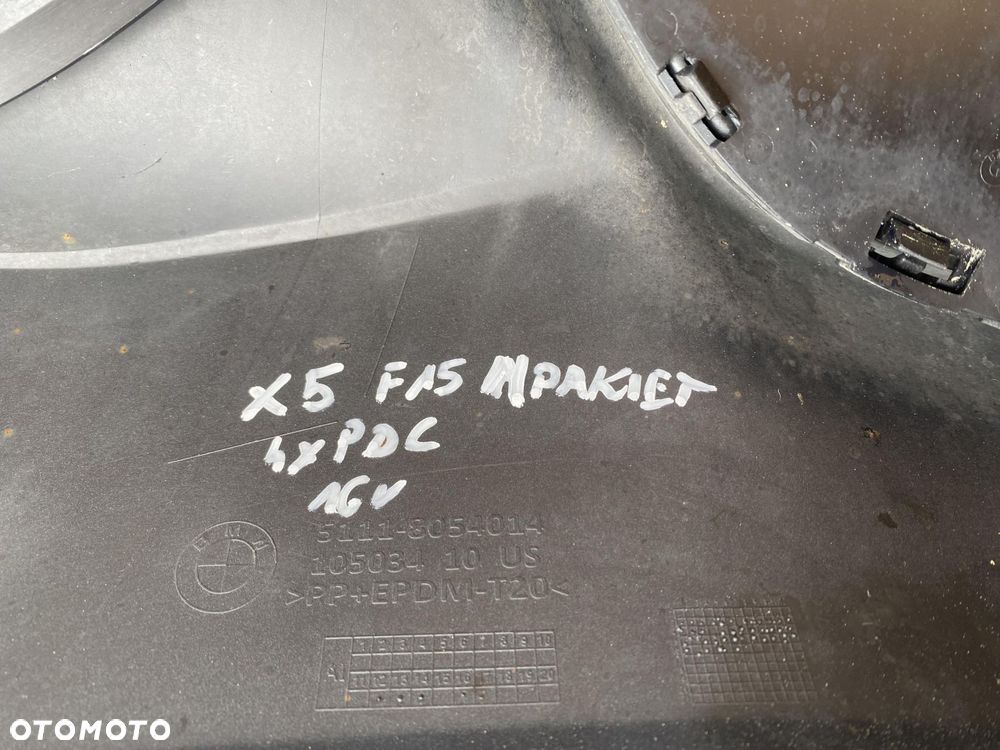 BMW X5 F15 M-PAKIET 416 ZDERZAK PRZÓD PRZEDNI KOMPLETNY 4szt PDC SPRYSKI - 2