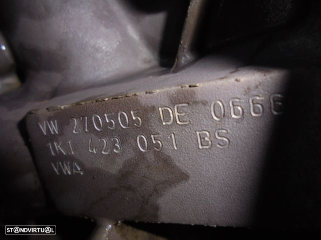 Caixa Direcao 1K1423051BS 1K1909144J VW GOLF 5 2005 1.9TDI 105CV 3P PRETO - 7