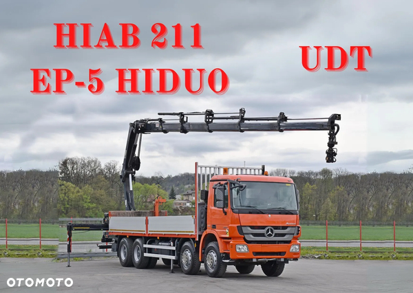 Mercedes-Benz Actros 3241 * HIAB 211 EP-5 HIDUO + PILOT / 8x4