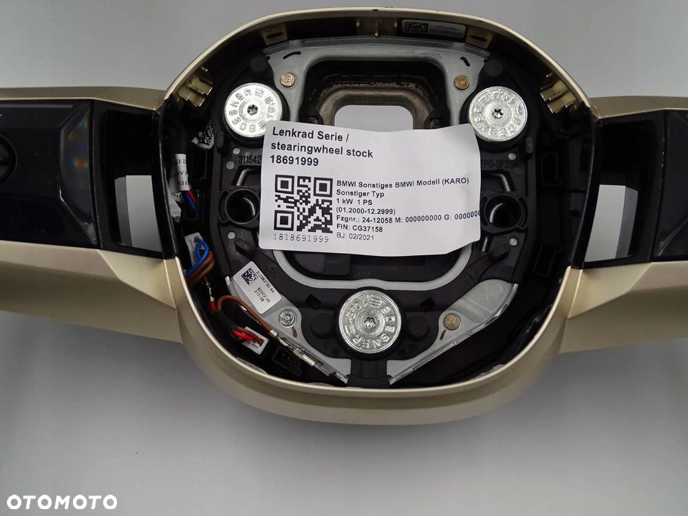 BMW IX i20 KIEROWNICA SKÓRA STEROWANIE KOMPLET JAK NOWA ORGINAŁ BMW - 4