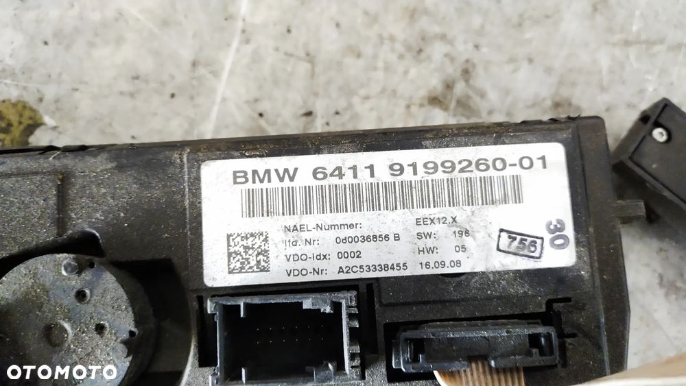 PANEL KLIMATYZACJI BMW E82 COUPE  64119199260-01 - 5