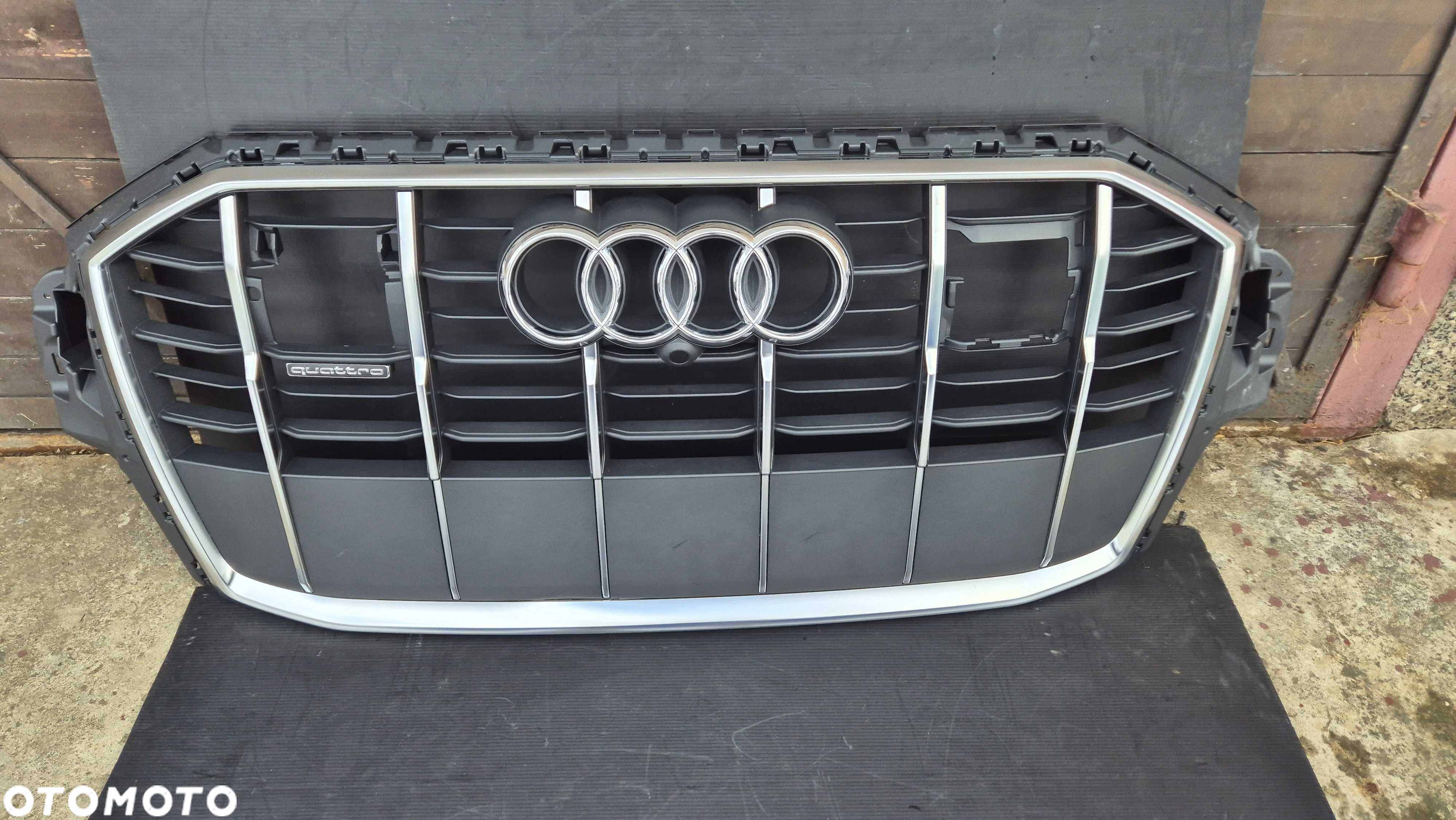 Atrapa chłodnicy GRILL Audi Q7 4M LIFT 19- OE CHROM Kamera Radar NOWA! - 2