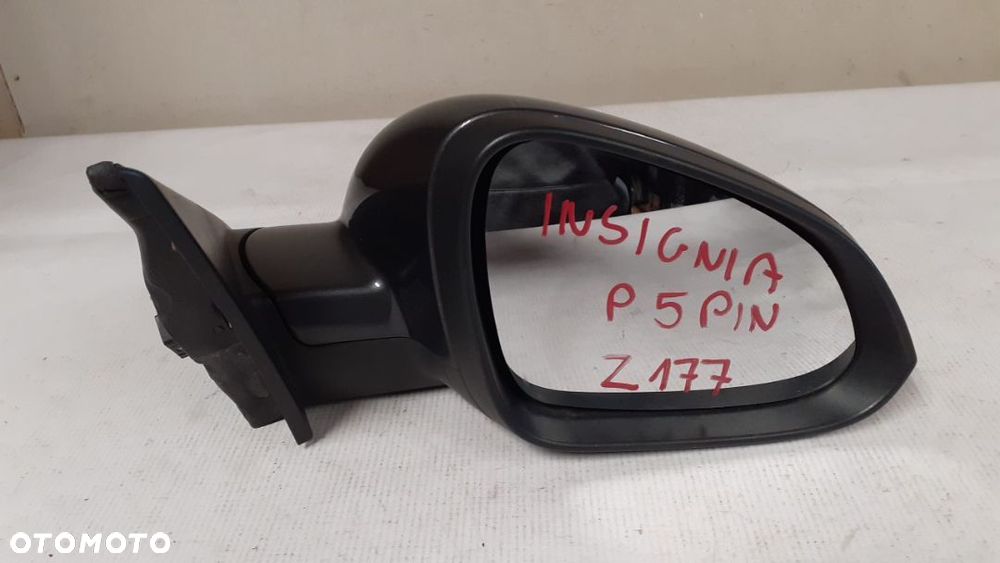 LUSTERKO ELEKTRYCZNE PRAWE OPEL INSIGNIA 5PIN  Z177 - 2