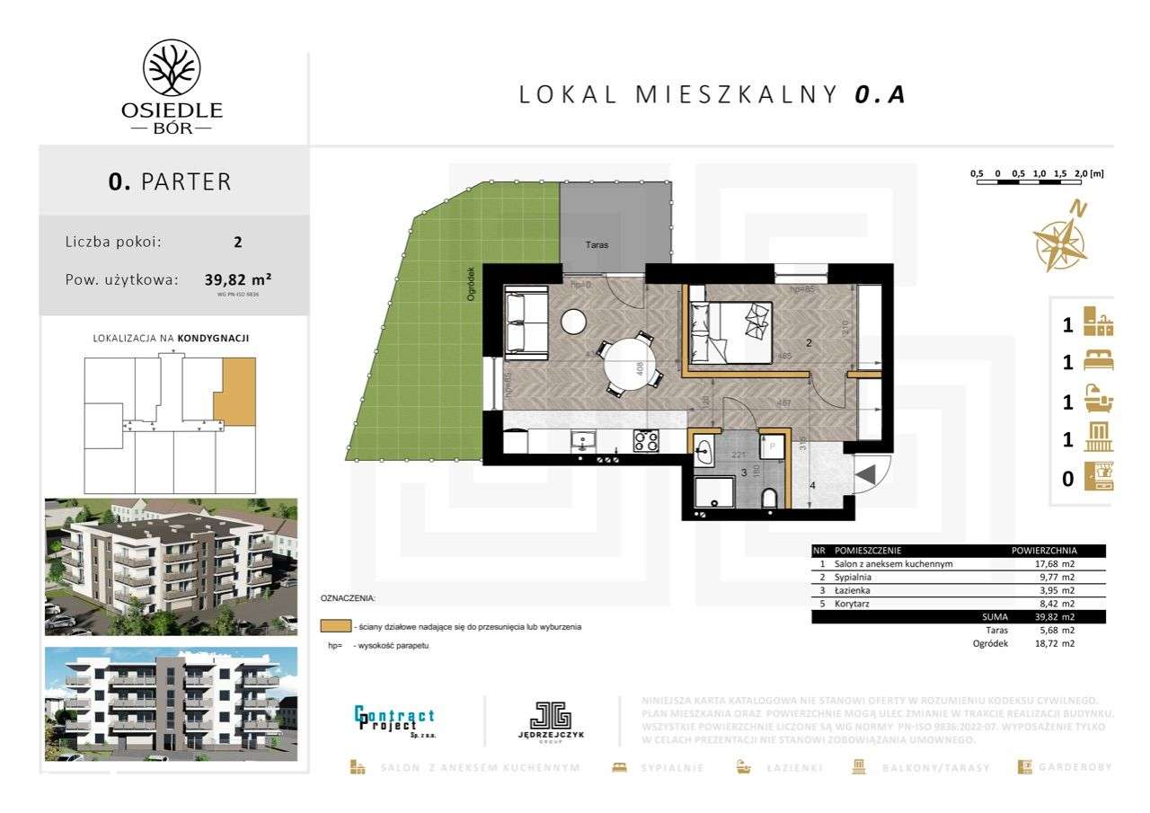 Mieszkanie 0.A | Osiedle Bór| okazja!!! mieszkanie z ogródkiem