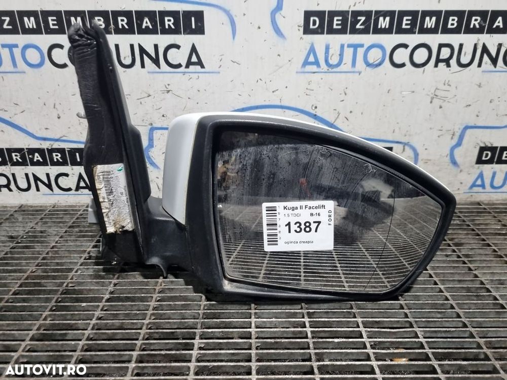 Oglinda dreapta Ford Kuga II Facelift 2016 - 2019 4 Usi WHITE 5 D (1387) Fara rabatare - 3