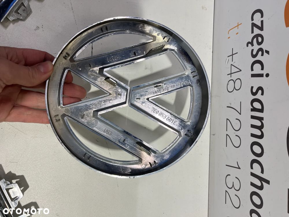 ZNACZEK LOGO EMBLEMAT ATRAPY 7E0853601E CHROM GRILLA ATRAPY CHŁODNICY 7E5853765A,7E5853764A,7E5853766A,7E5853763A. - 3