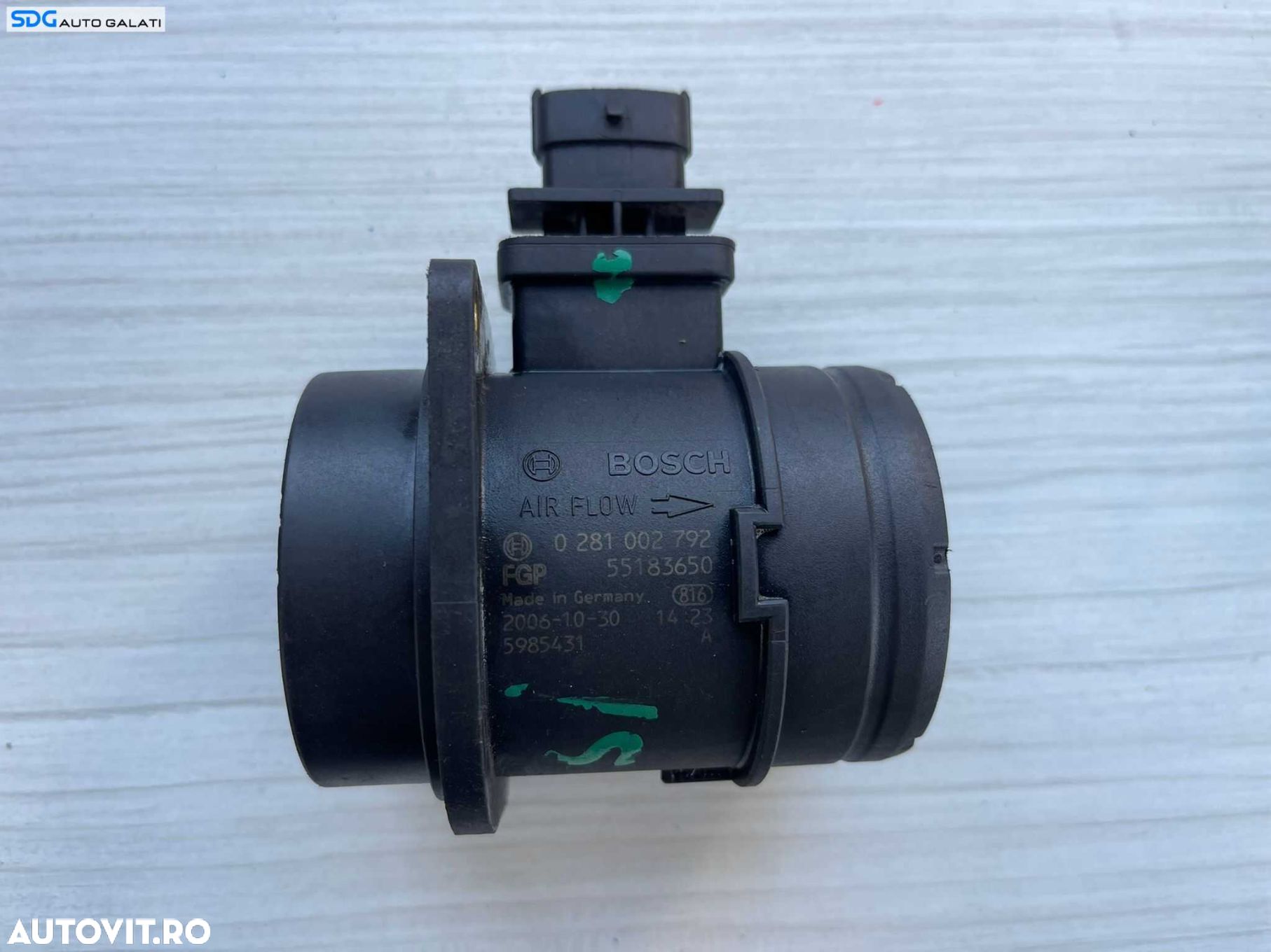 Debitmetru Aer Alfa Romeo Mito 1.3 JTD 2008 - 2018 Cod 0281002792 55183650 (compatibil cu codurile 95513367 0281002793) [B3504] - 1