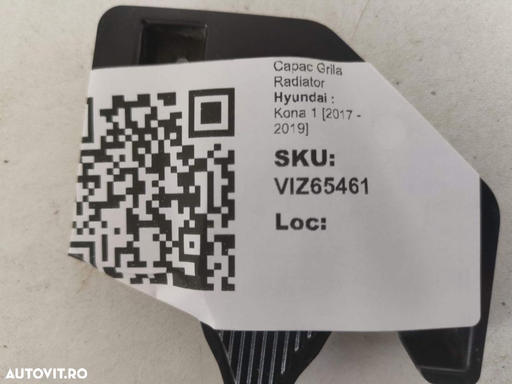 Capac Grila Radiator Hyundai  Kona 1 2017 2018 2019 Original In Stare - 4