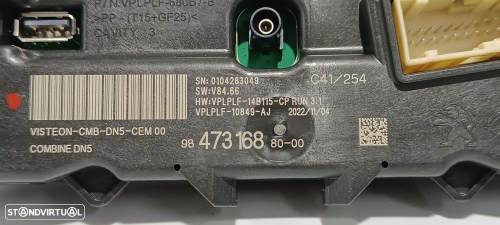 QUADRANTE CITROEN C4 III (C41) E-C4 - 6