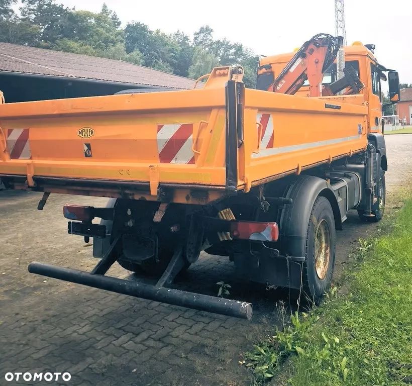 MAN TGS (2012) 18.320 4x4 – Wywrotka trójstronna + Kran Atlas | Komunalny | Euro 5 - 2