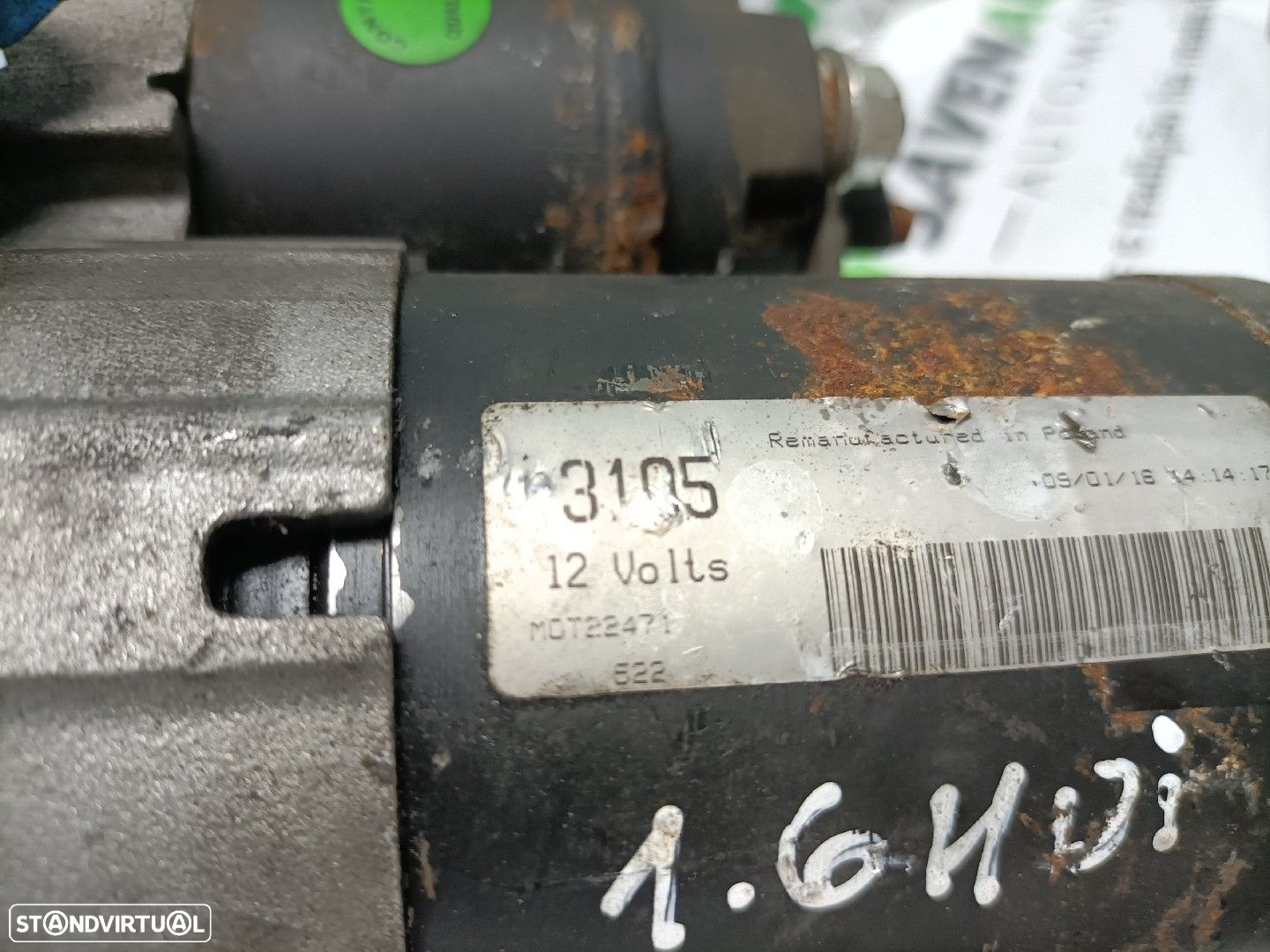 Motor Arranque Peugeot 3008 Veículo Multiuso (0U_) - 4