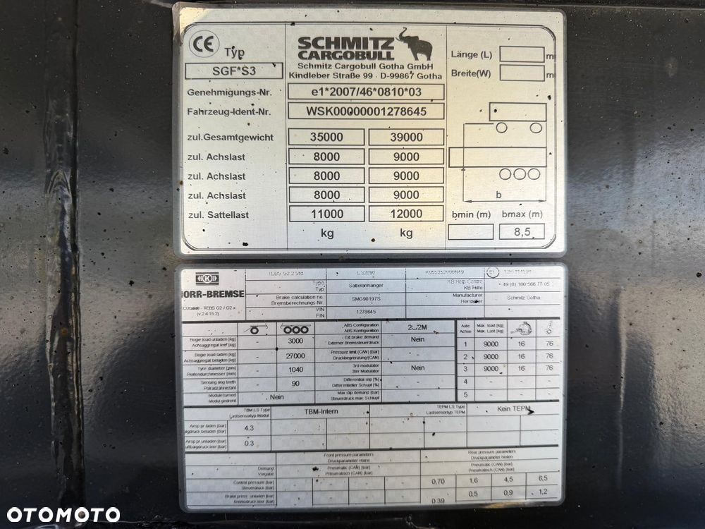 Schmitz Cargobull SKI 24/SL/8.2 - 13