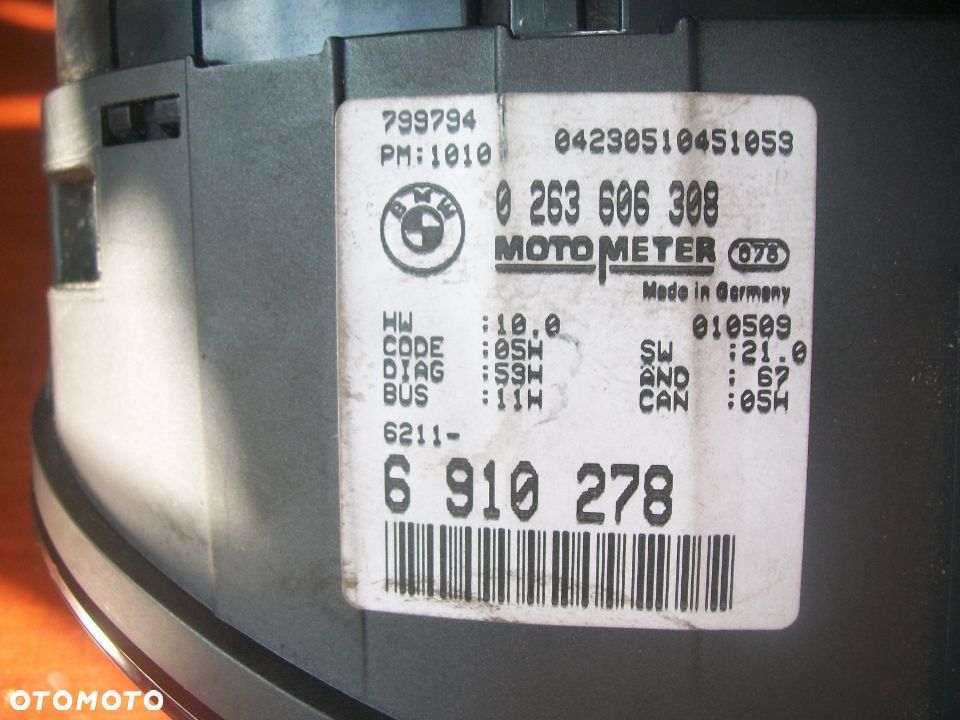 Licznik BMW E46 2.0 DIZEL 0263606308 - 2
