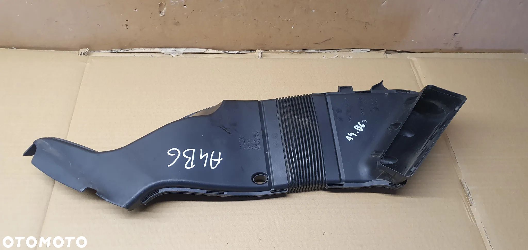 Rura przewód dolot wlot powietrza Audi A4 B6 8E0129618D 8E0129617E - 1