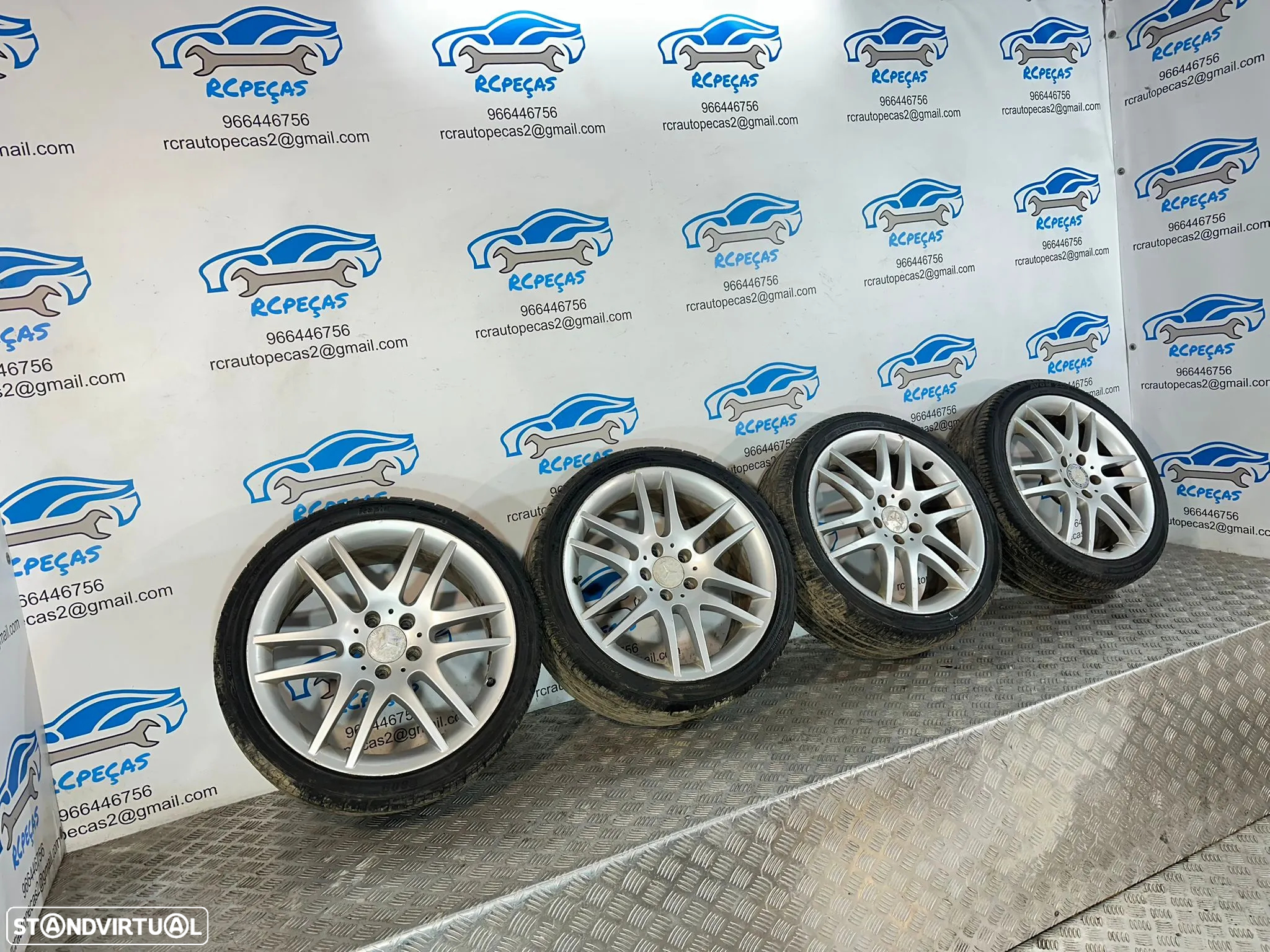 . Conjunto Jantes 18 Originais AMG Mercedes Benz 5x112 7,5J 8,5J ET36 ET30 - 4