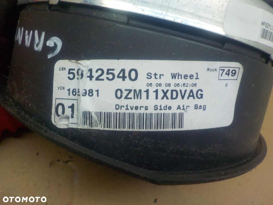 CHRYSLER VOYAGER V PODUSZKA KIEROWCY - 4