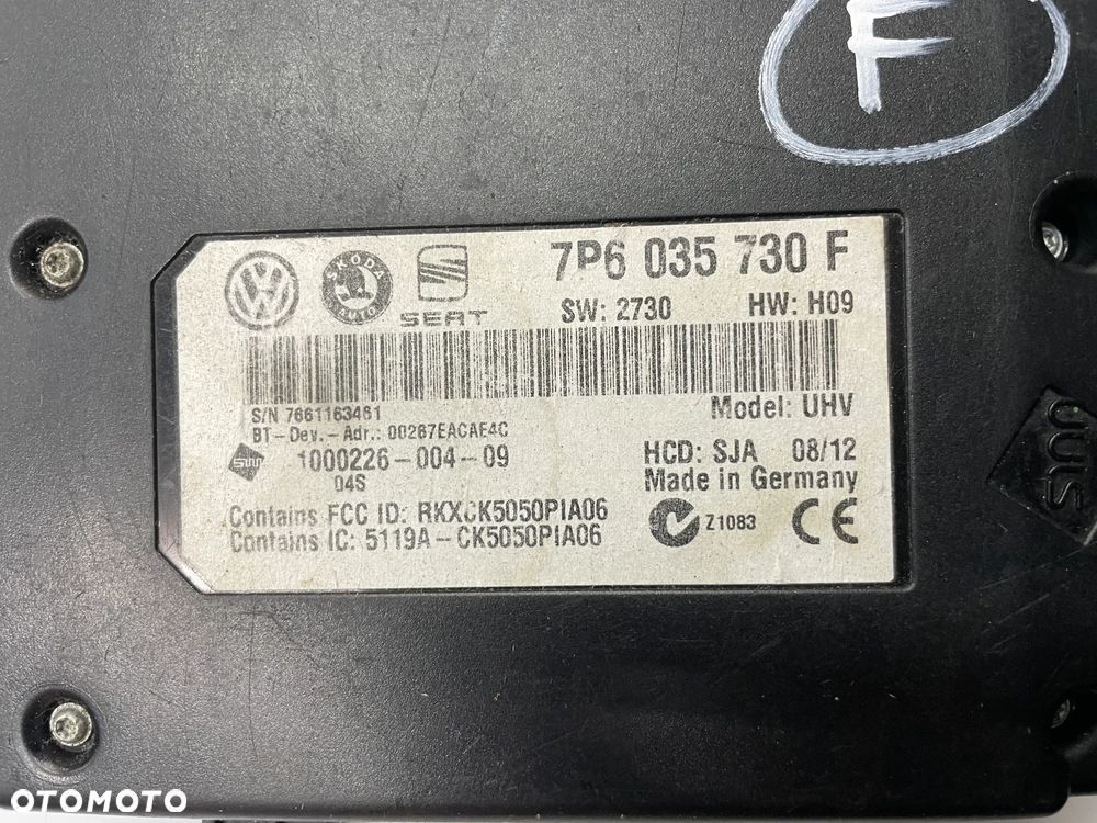Moduł Bluetooth Seat Ibiza IV 7P6035730F - 2