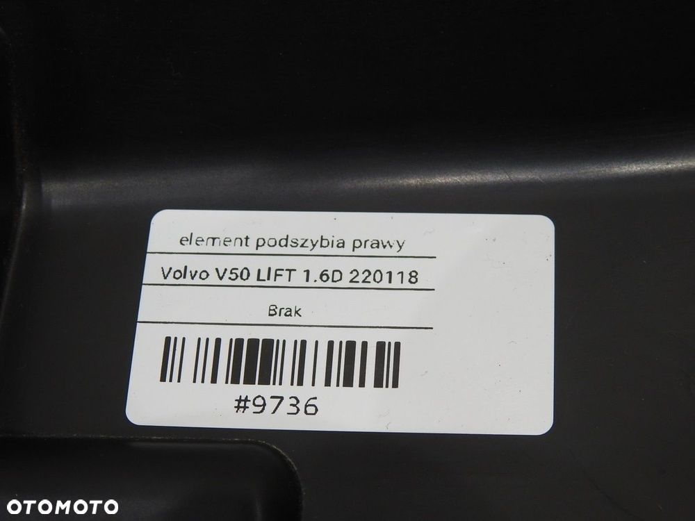 OSŁONA PODSZYBIA PRAWA VOLVO V50 LIFT - 8