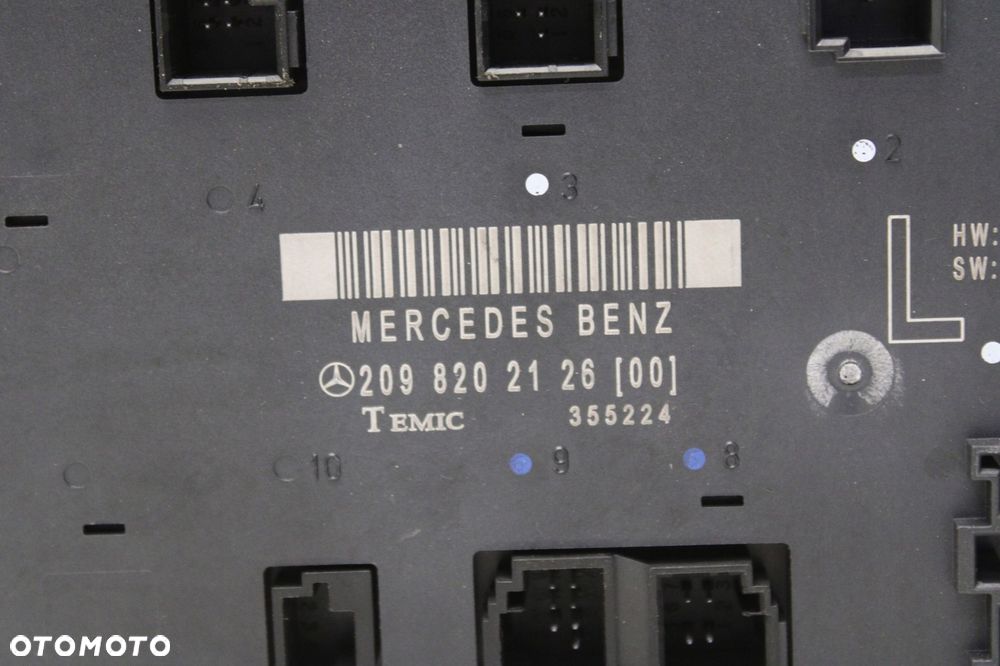 mercedes slk r170 96r- moduł komfortu drzwi lewy przód 2098202126 - 3