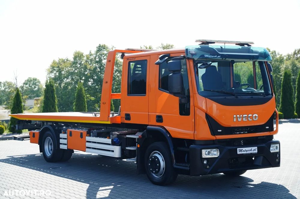 Iveco EUROCARGO / REMORCA AUTO HIDRAULICĂ / PLATFORMĂ - 6 M / REMORCA DUPĂ CU 6 LOCURI / TRONIU / EURO 6 - 17