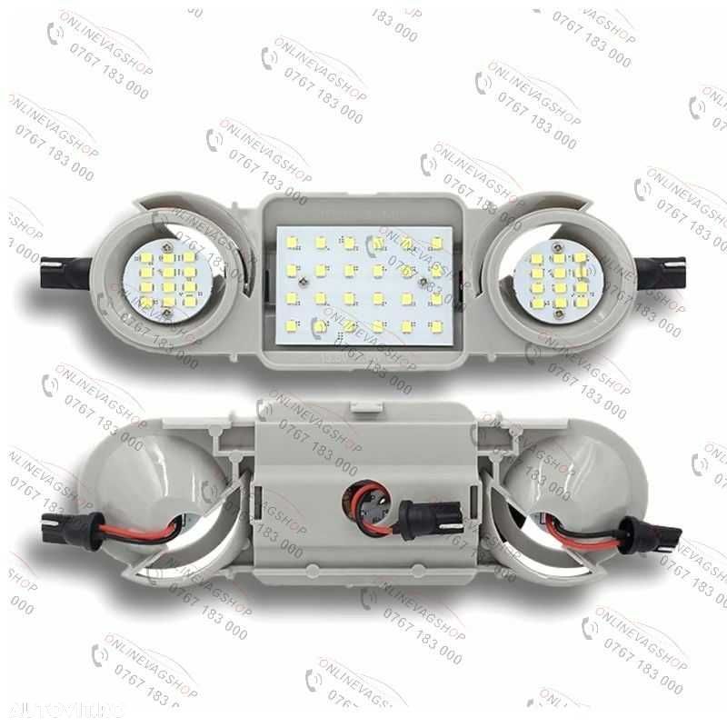 Led interior plafoniera fata + spate Passat B6 B7 CC Golf 5 Octavia 2 - 7
