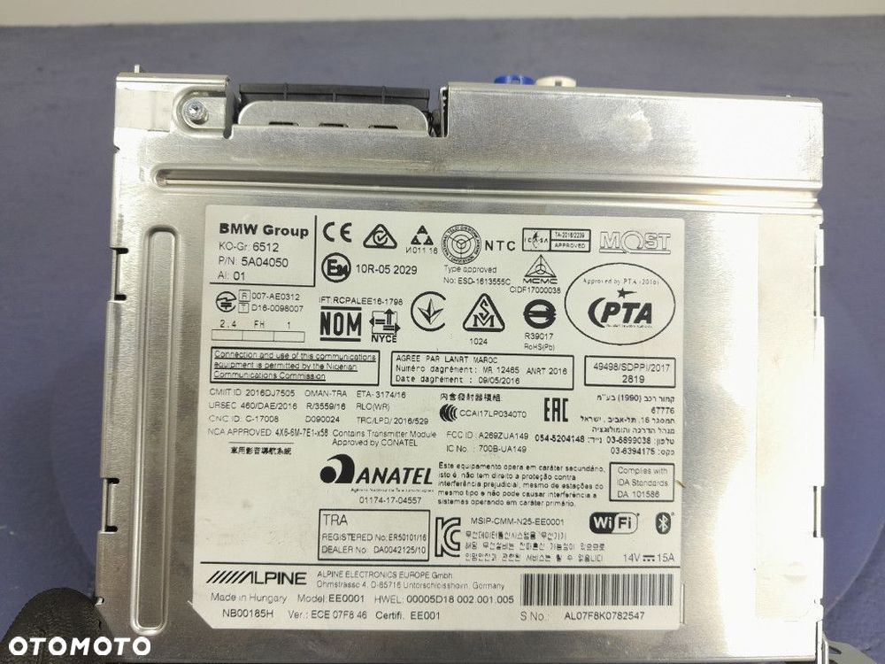 BMW 3 G20 G21 MODUŁ RADIO NAWIGACJI 5A04050 - 6