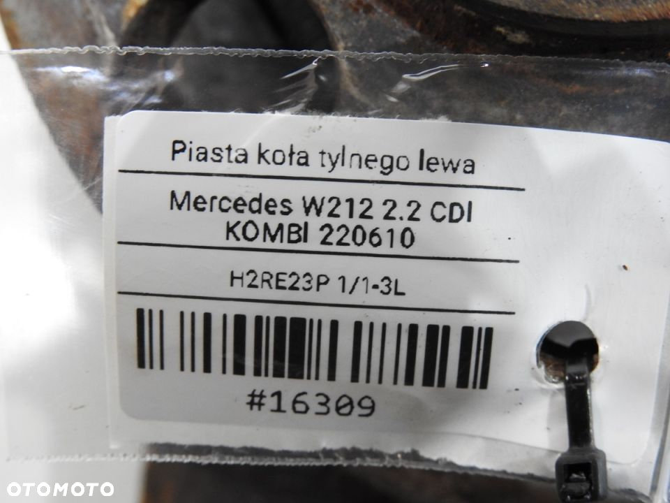 PIASTA ZWROTNICA LEWY TYŁ Z ABS W212 2.2 CDI - 12
