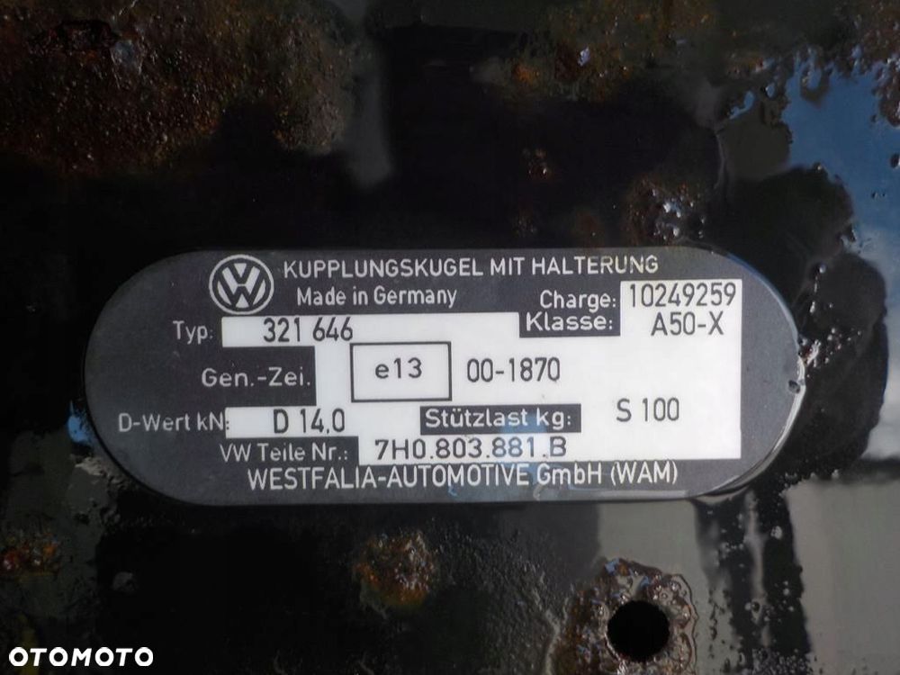 VW T5 HAK HOLOWNICZY HOL - 5