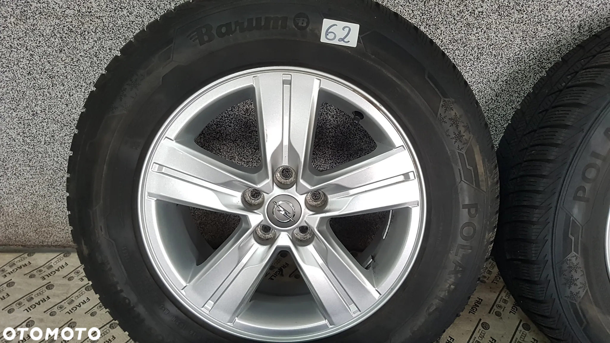 KOŁA ZIMOWE Z CZUJNIKAMI TMPS OPEL MOKKA TRAX  5X105  6,5JX16  215/65R16  215/65/16 - 9