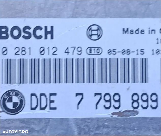 Calculator ECU modul motor bmw seria 7 E65 745d M67 V8 300cp - 3