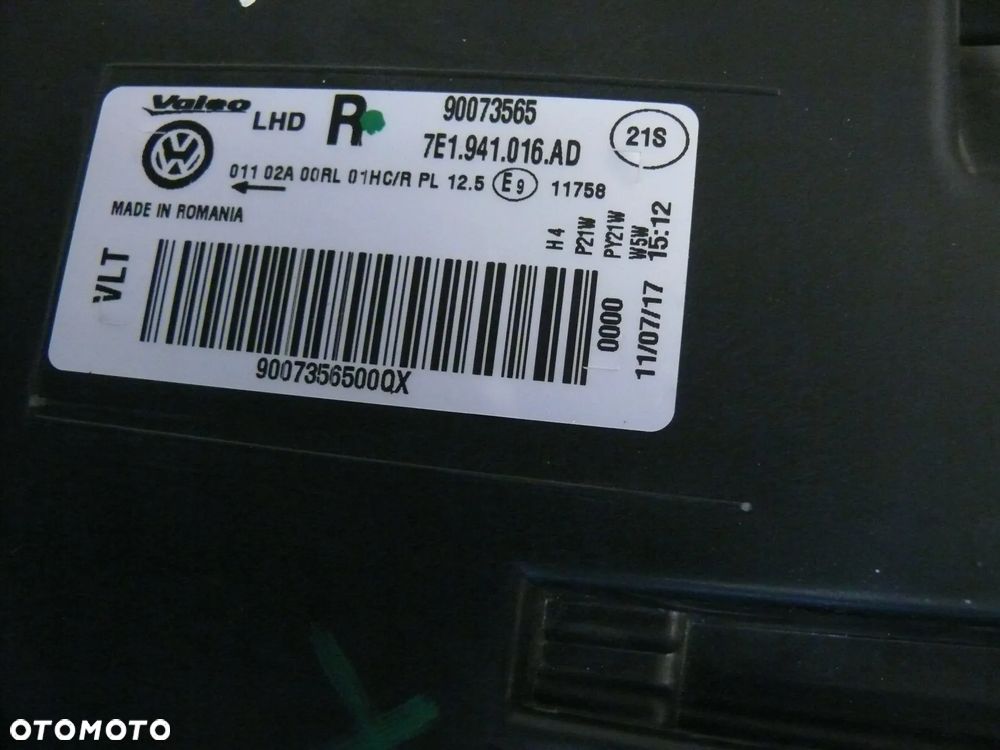 LAMPA PRZEDNIA LEWA I PRAWA VOLKSWAGEN T6 TRANSPORTER 7E1 2015 2020 EU - 10