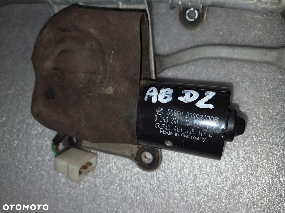 Mechanizm silnik wycieraczek Audi A8 D2 przed liftem - 2