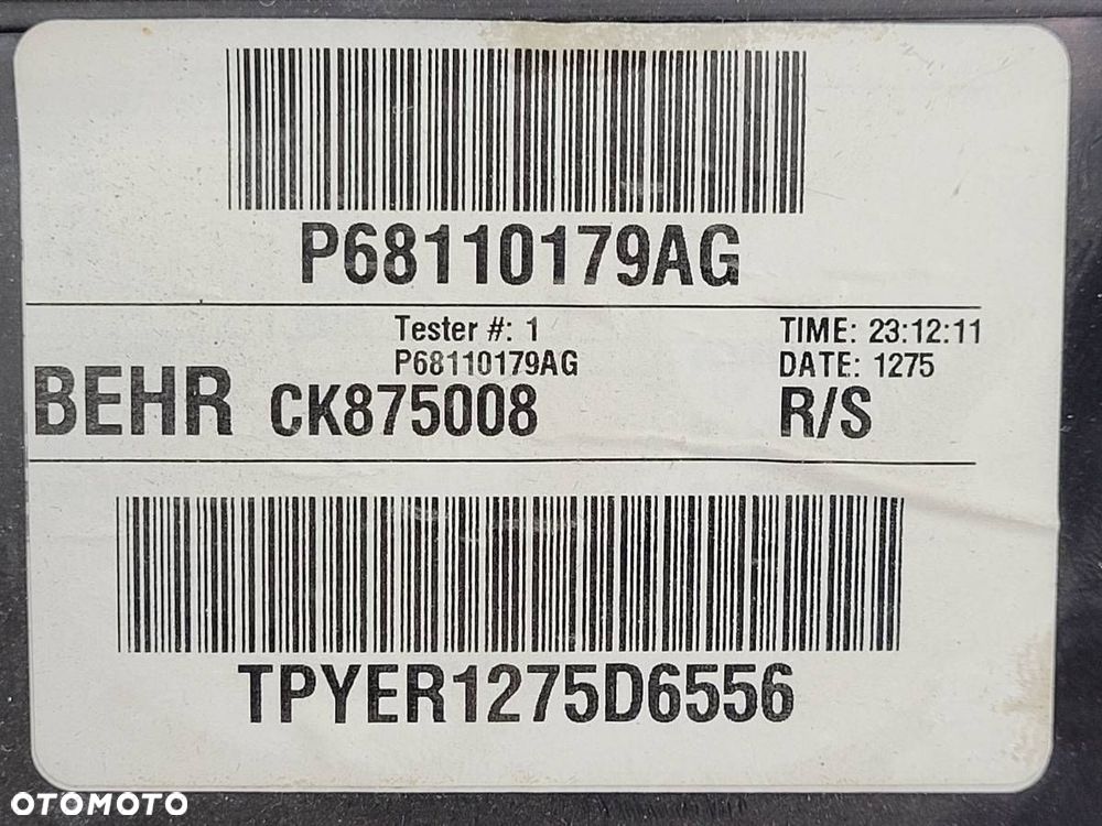 NAGRZEWNICA KLIMATYZACJI WENTYLATOR JEEP GRAND CHEROKEE IV WK2 P68110179AG - 9