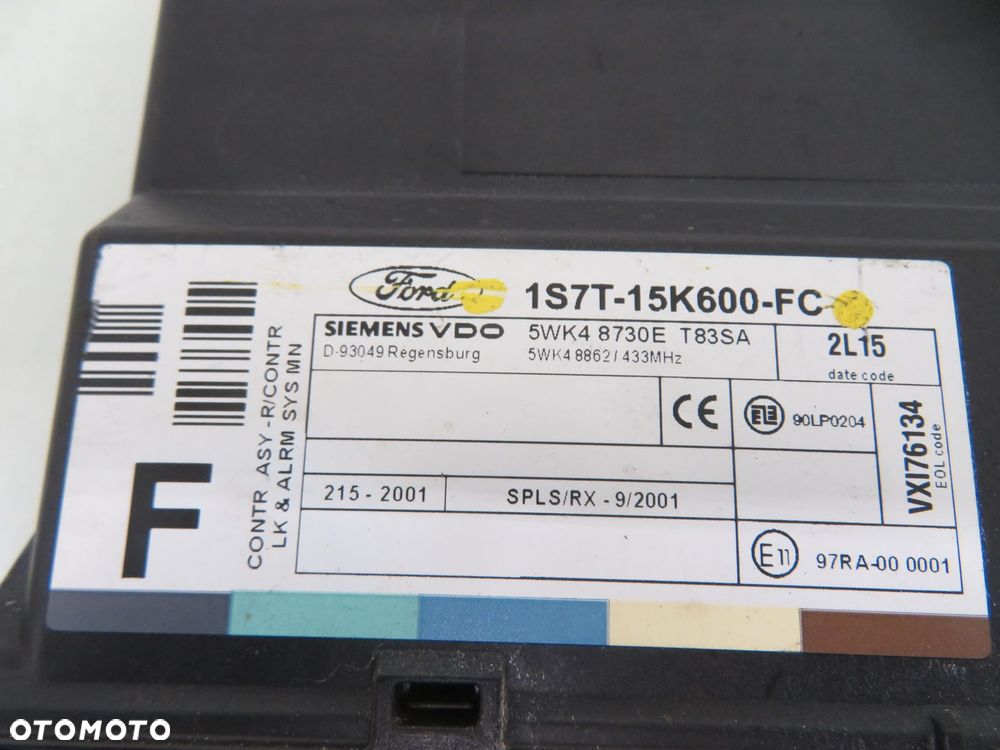 STACYJKA STEROWNIK FORD FOCUS MK1 I 1.6 2S4A12A650UC 2M5T14A073BDH2 - 7