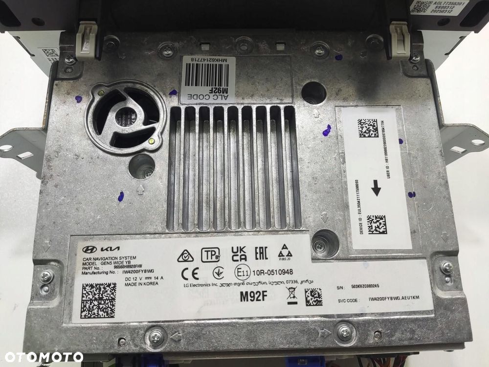 FABRYCZNA NAWIGACJA RADIO KIA STONIC LIFT 2021-2025 96560-H8920 - 7