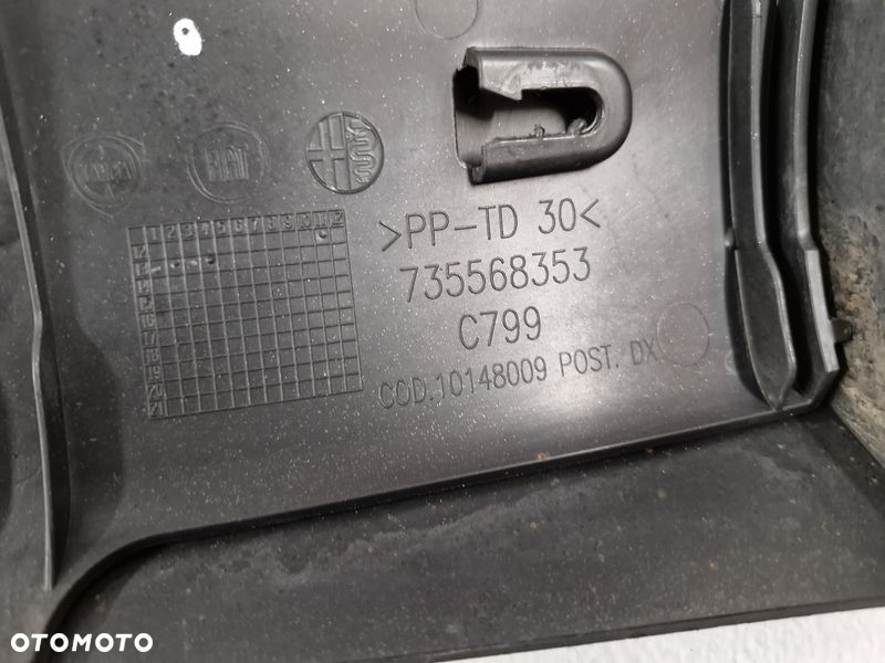 FIAT 500L SIERP LISTWA NAKŁADKA BŁOTNIKA PRAWY TYŁ 735568353 - 10