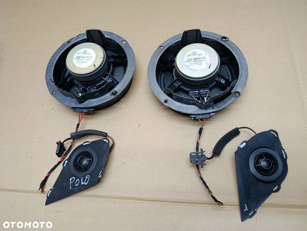 Polo 9N głośniki komplet głośnik lift Volkswagen 6Q0 035 411A - 2