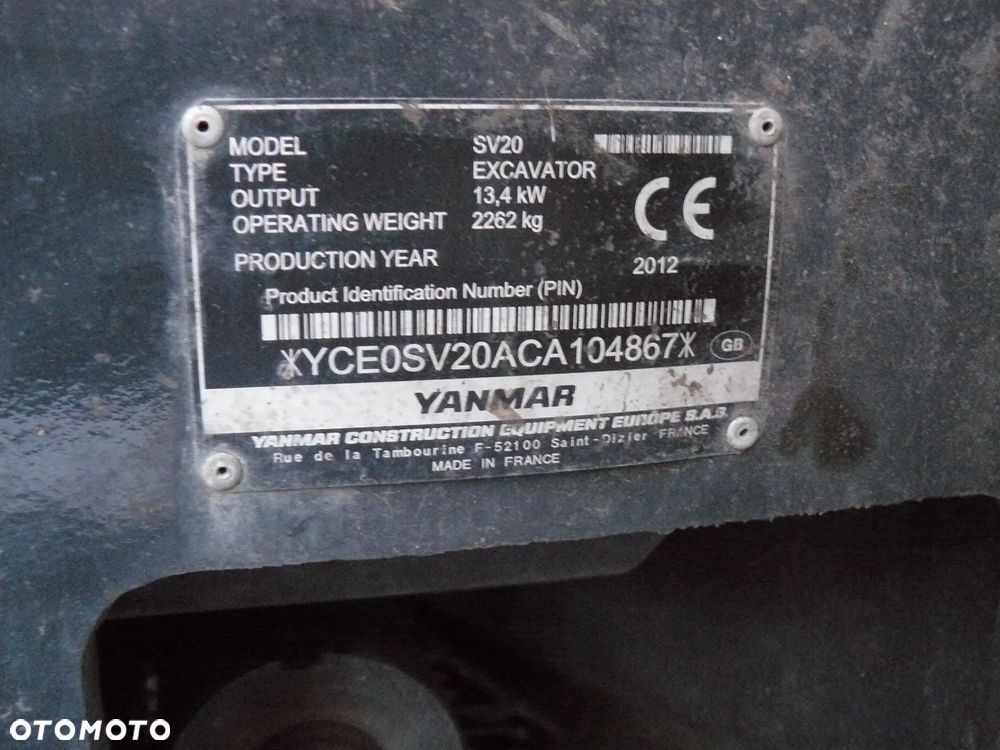 Yanmar SV20 - 11