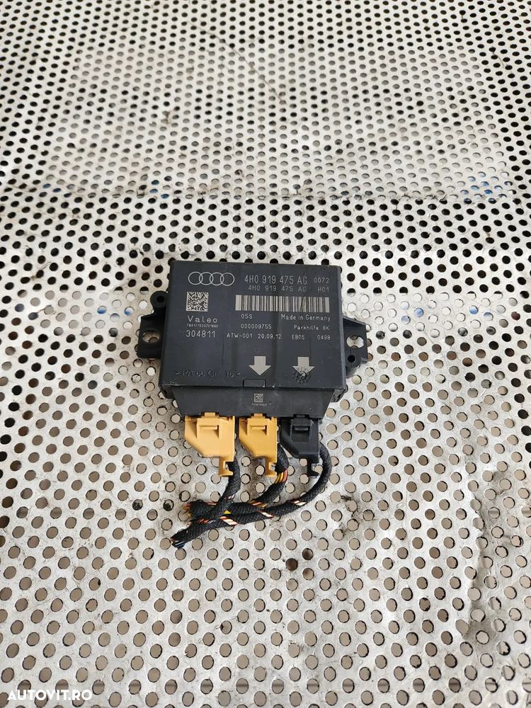 Modul Calculator Senzori Parcare Audi A6 4G C7 A7 A8 4H D4 An 2010-2011-2012-2013-2014-2015-2016-2017 Cod 4H0919475AG Dezmembrez Audi A8 3.0 Tdi Motor CLA Cutie NNY An 2010-2011-2012-2013-2014-2015-2016-2017 - Dezmembrari Arad - 2