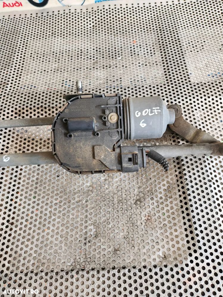 Ansamblu Motoras Stergator Vw Golf 6 Volan Stanga Europa - Dezmembrari Arad - 5