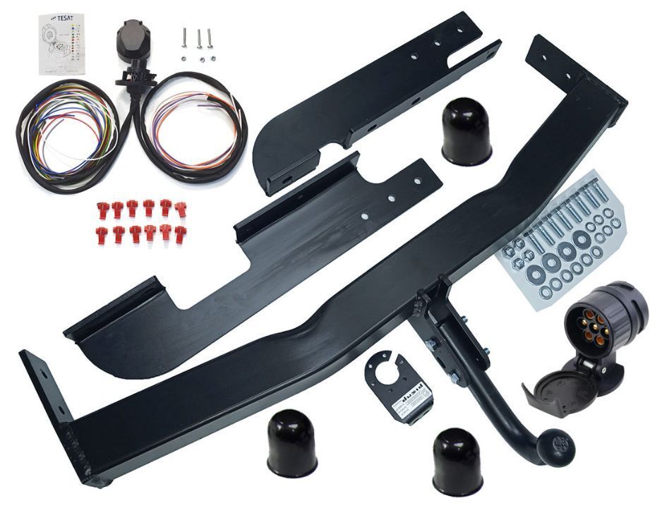 JEEP GRAND CHEROKEE 2 II WJ WG 99+ LAREDO HAK HOLOWNICZY + WIĄZKA + GNIAZDO 13PIN + ADAPTERE 13/7P - 7