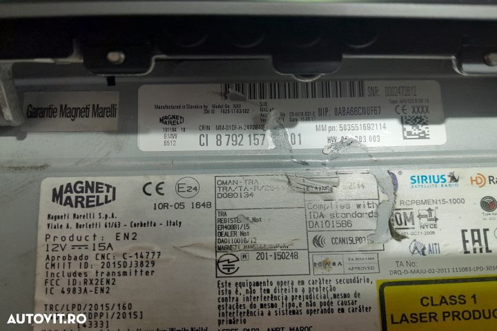 Navigatie auto 9322121 9322121 BMW Seria 1 F20/F21 [facelift] [2015 - - 2